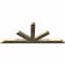 Ekena Millwork Saratoga Rough Sawn Timber Gable Bracket, Douglas Fir, 96"W x 40"H x 4"D x 6"F, 10/12 Pitch GBW096X40X0406SAR00RDF - alternate 4